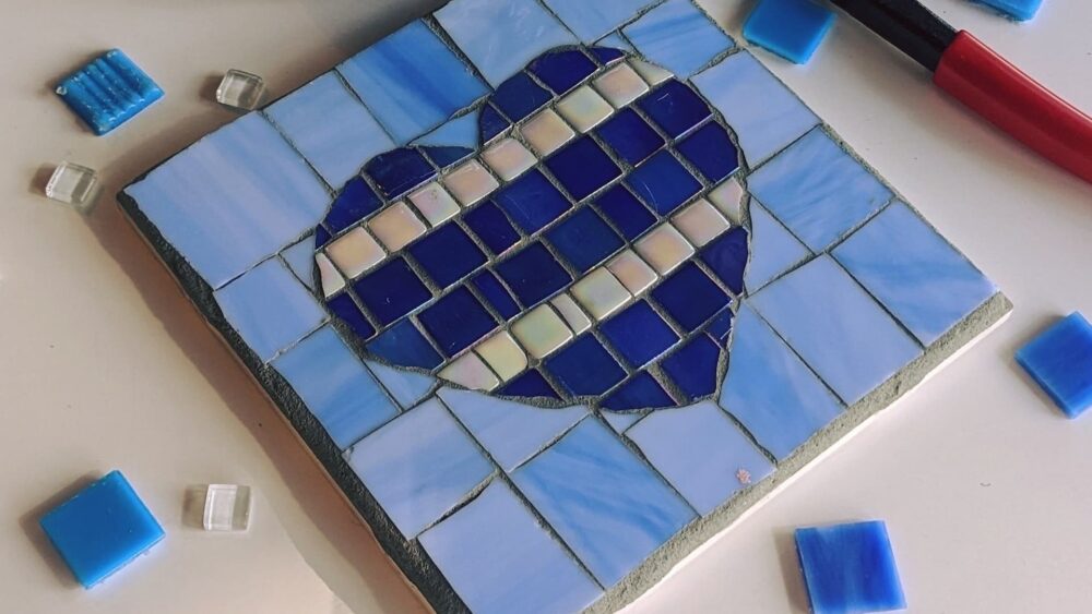 glass valentine mosaic